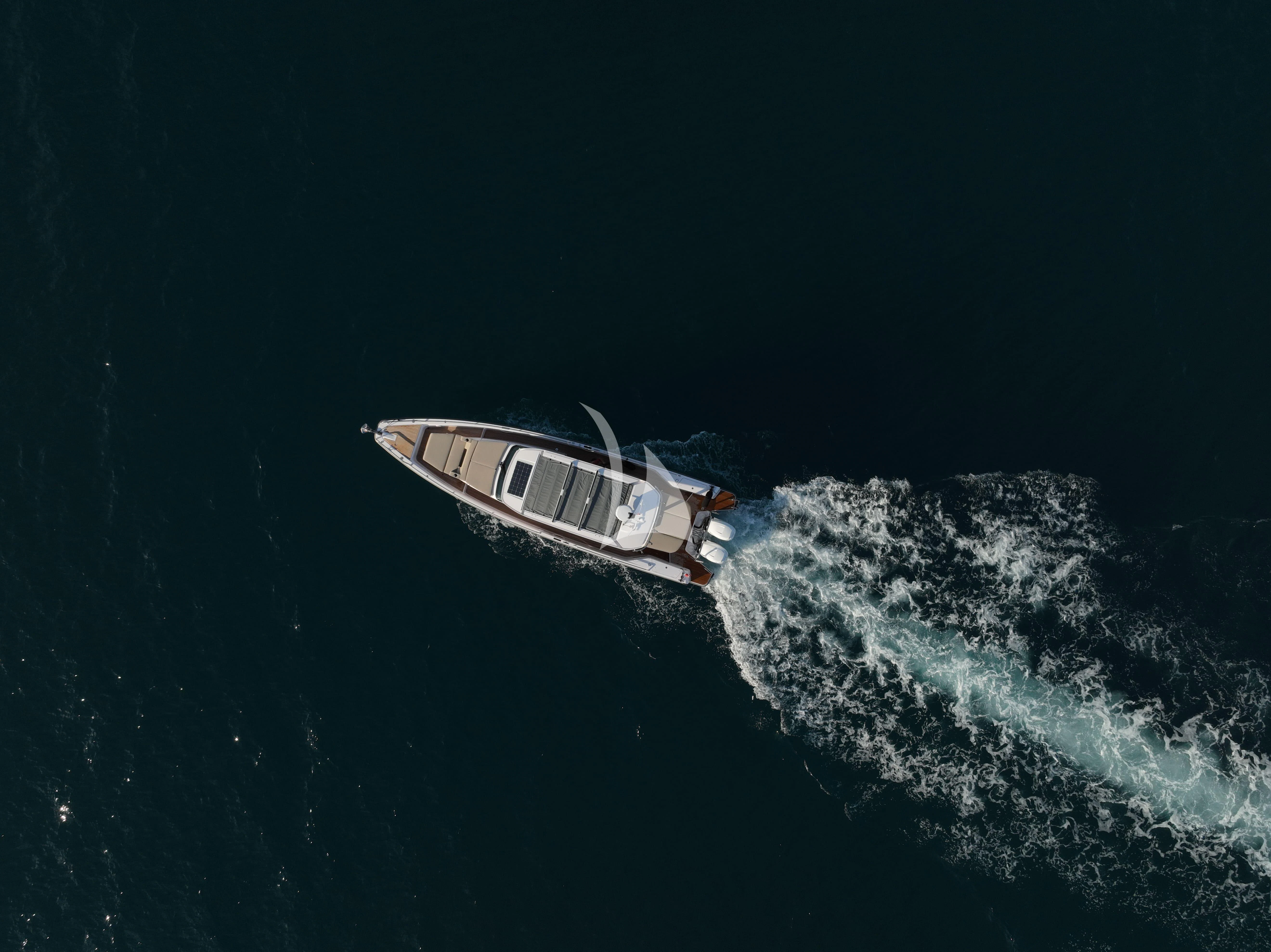a boat in the water aboard TIREA Yacht for Sale