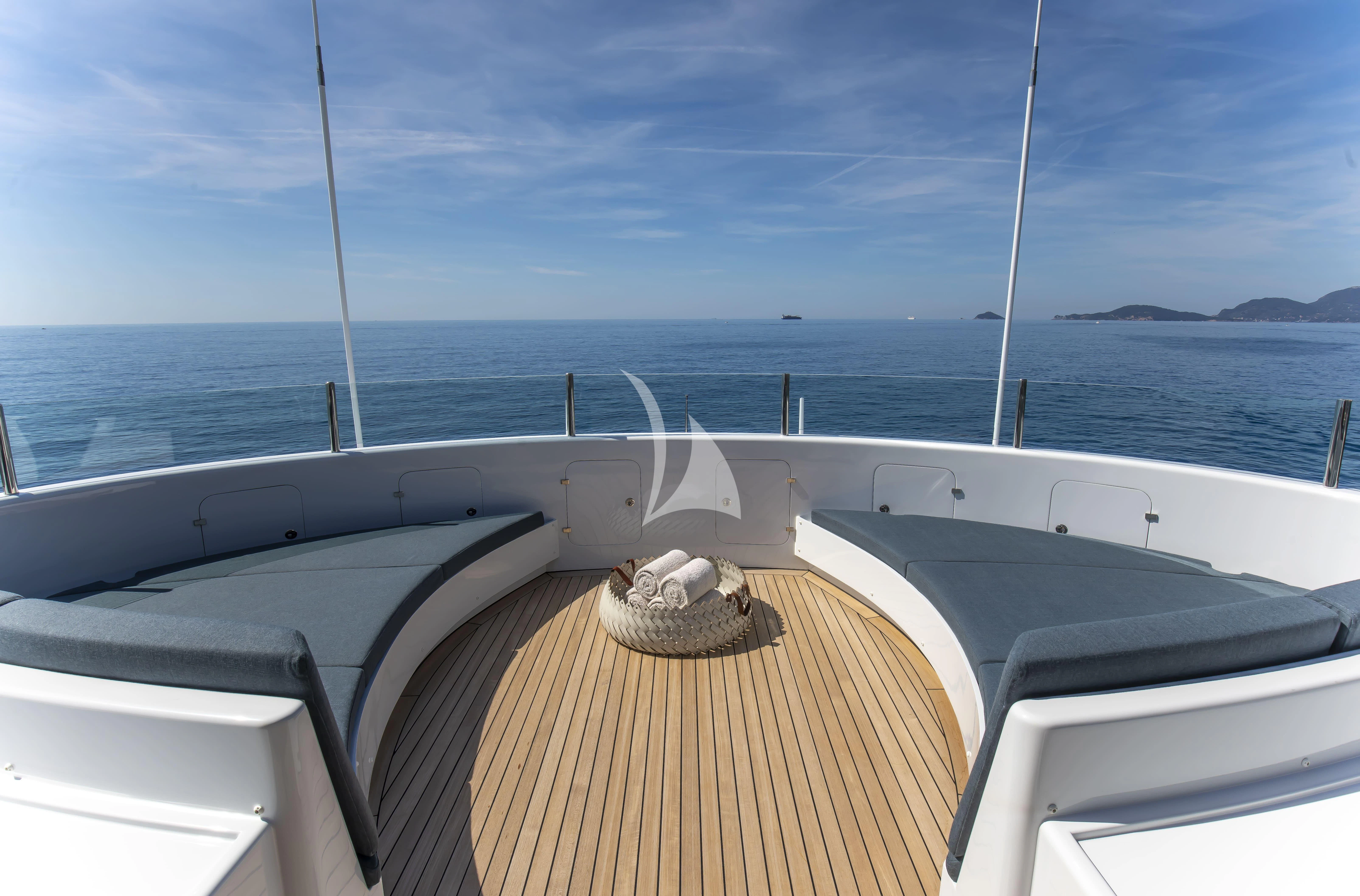 a boat on the water aboard TIREA Yacht for Sale