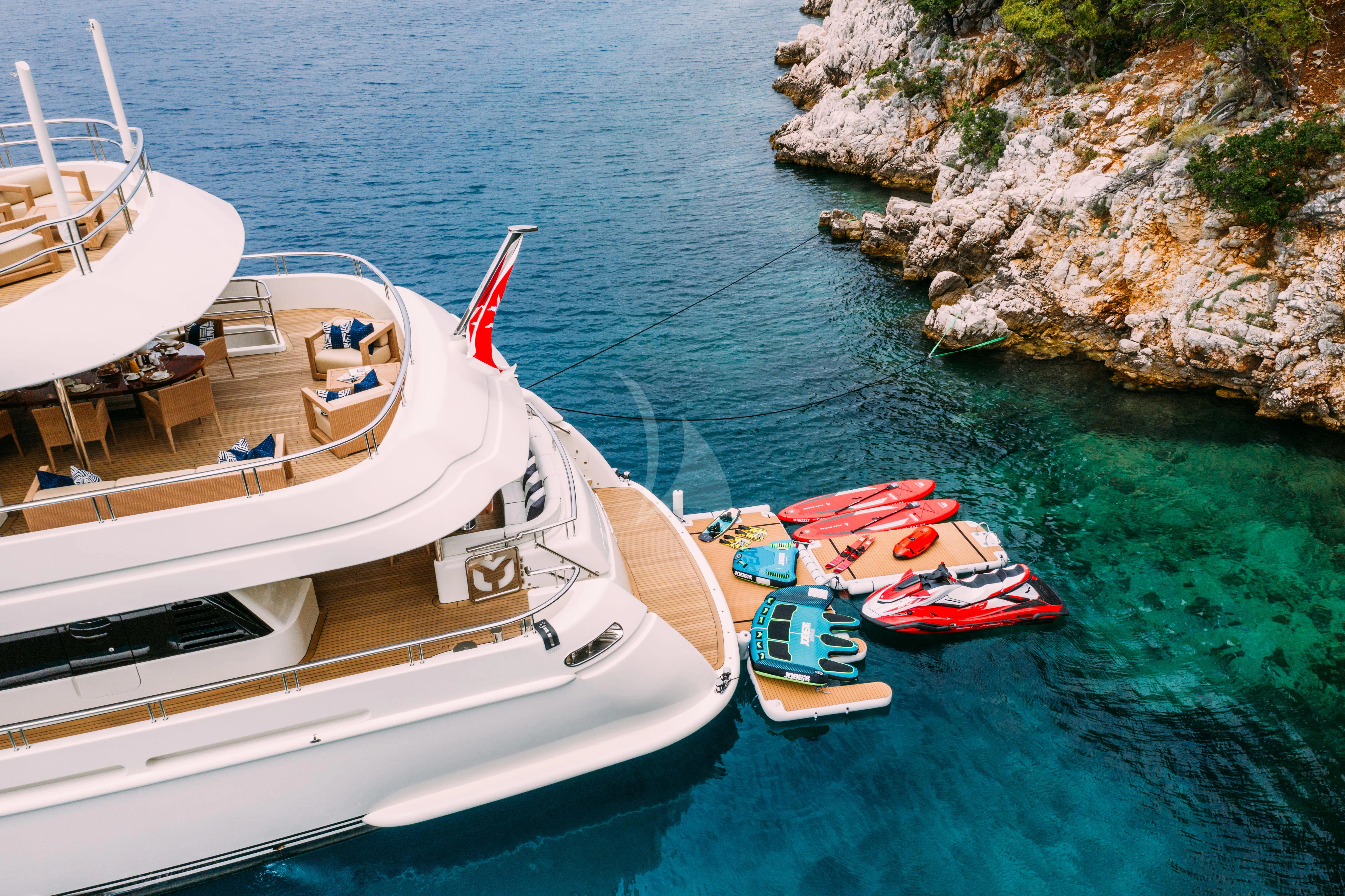 boats on the water aboard TIREA Yacht for Sale