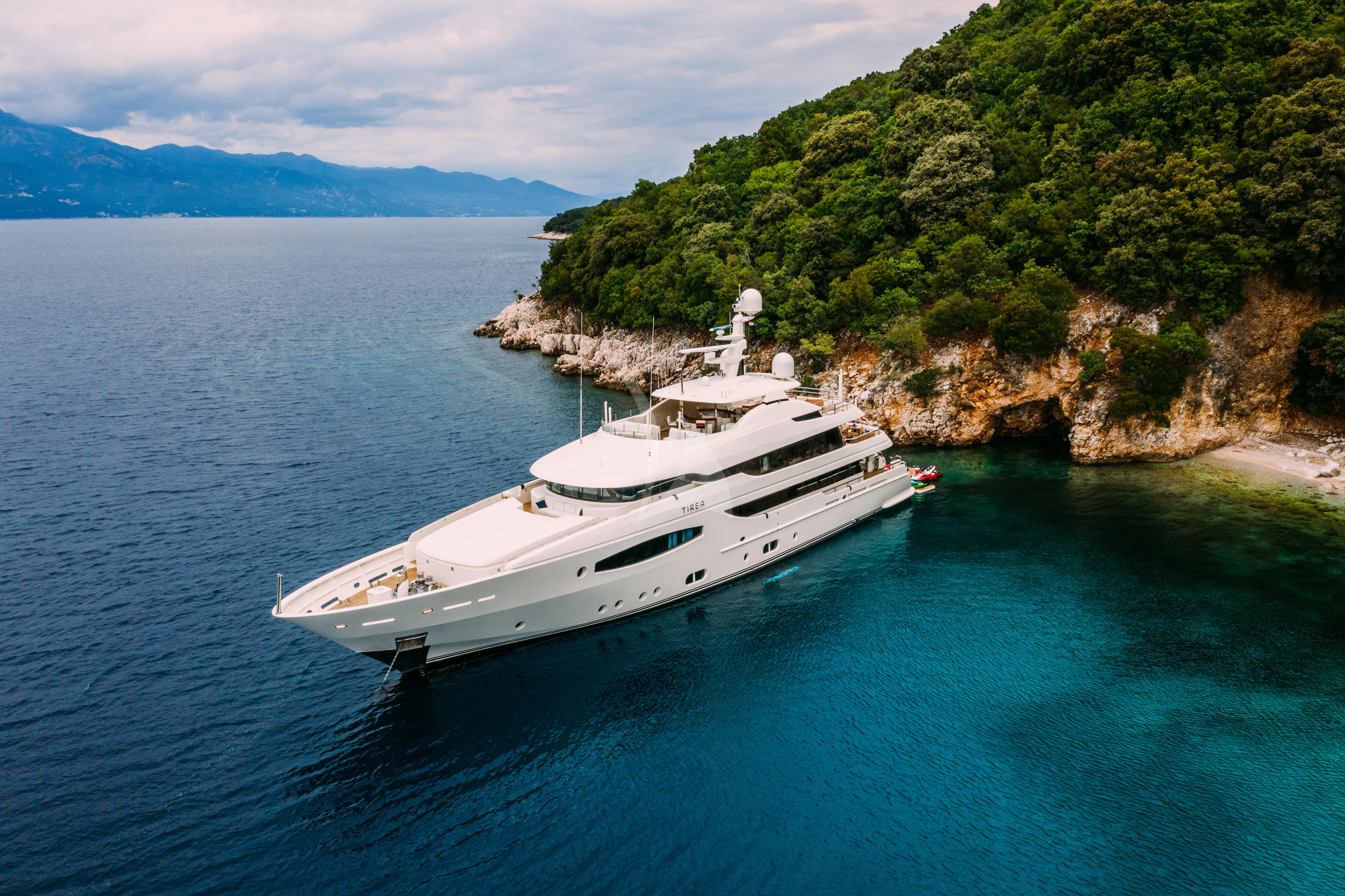 a boat on the water aboard TIREA Yacht for Sale