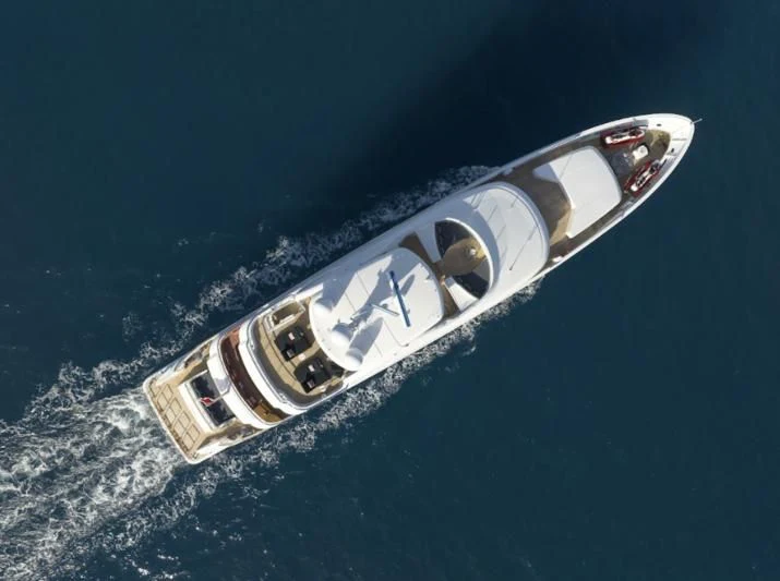 a satellite in space aboard TIREA Yacht for Sale