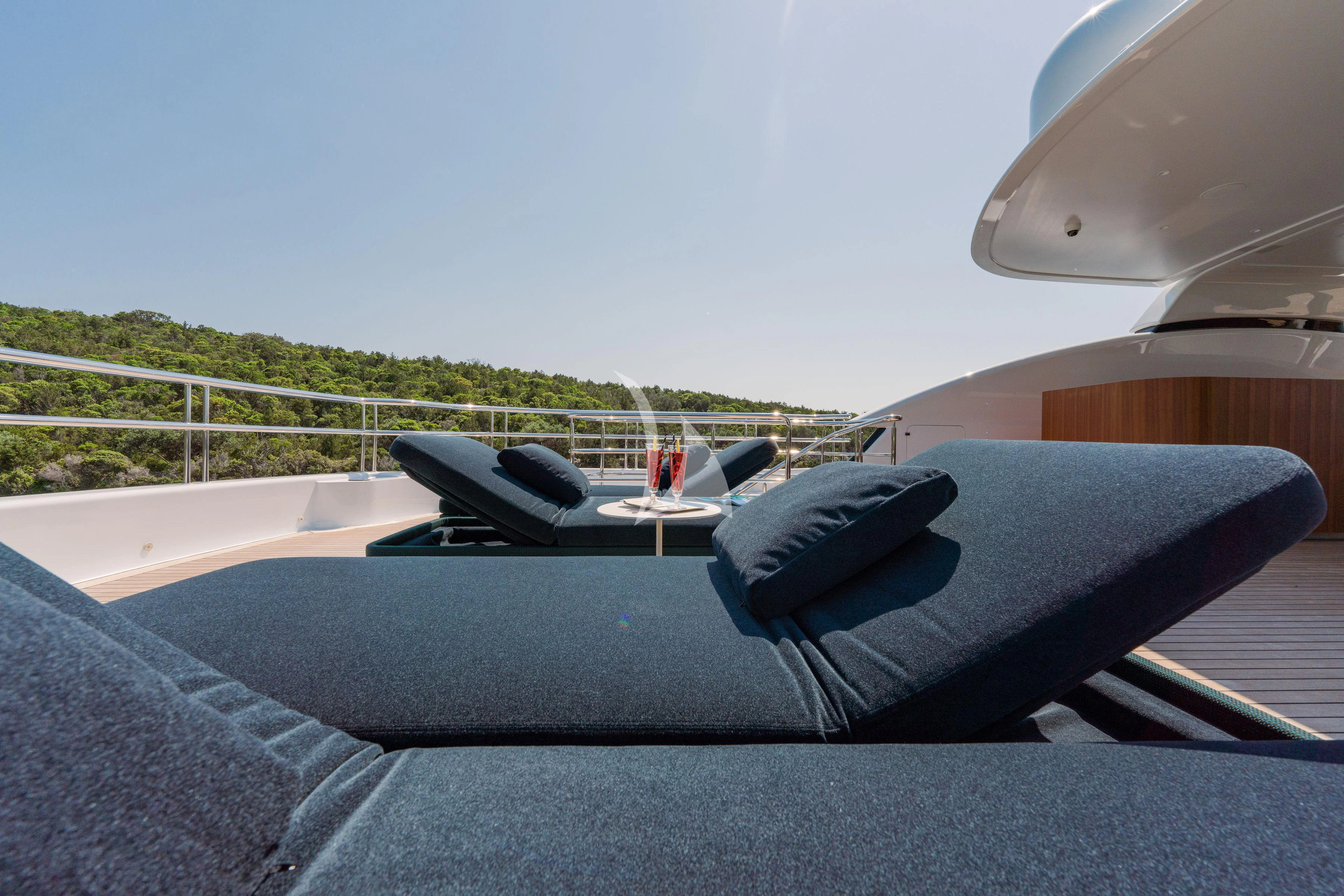 a view of the inside of a plane aboard TIREA Yacht for Sale