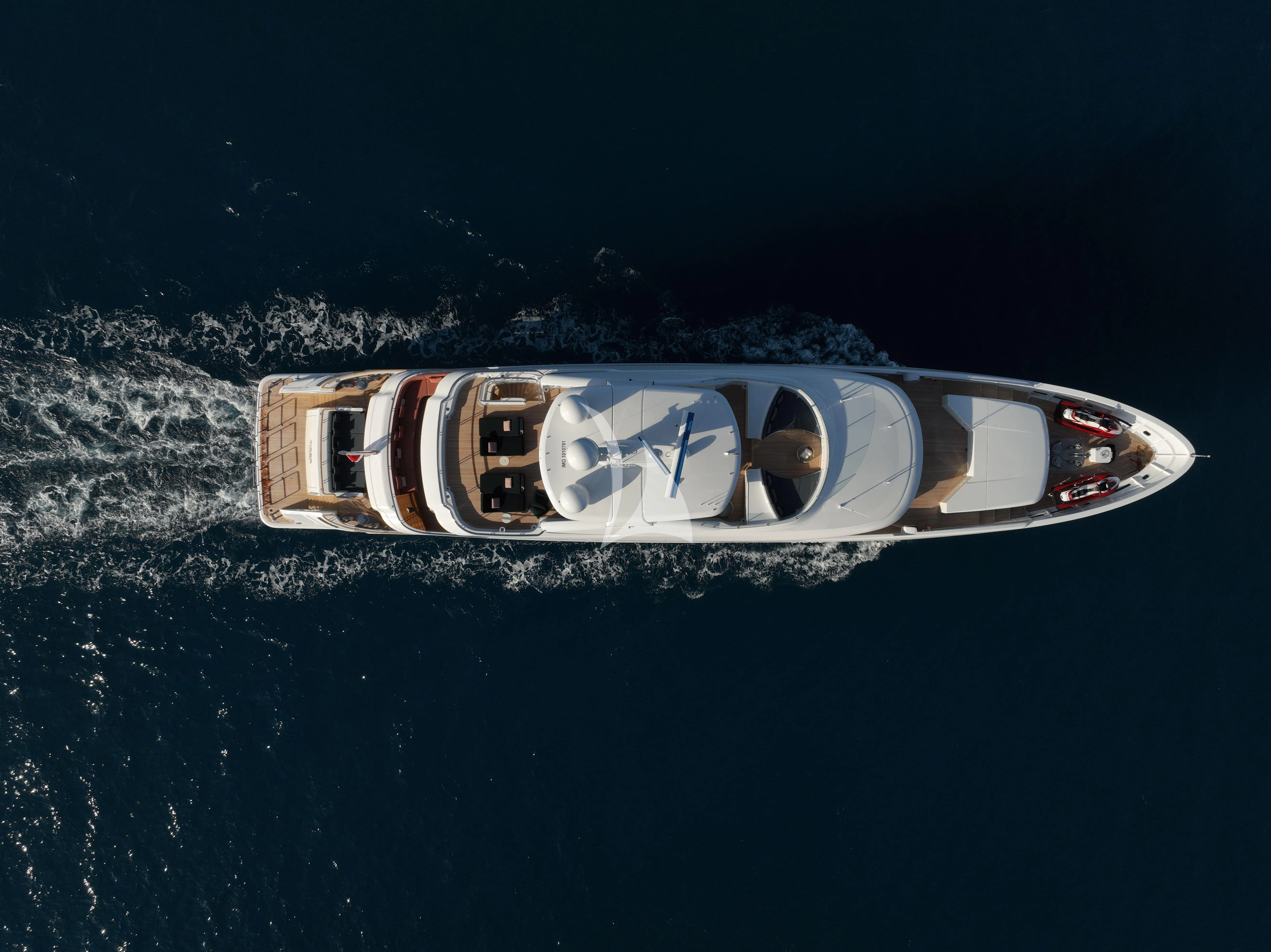 a close-up of a car aboard TIREA Yacht for Sale