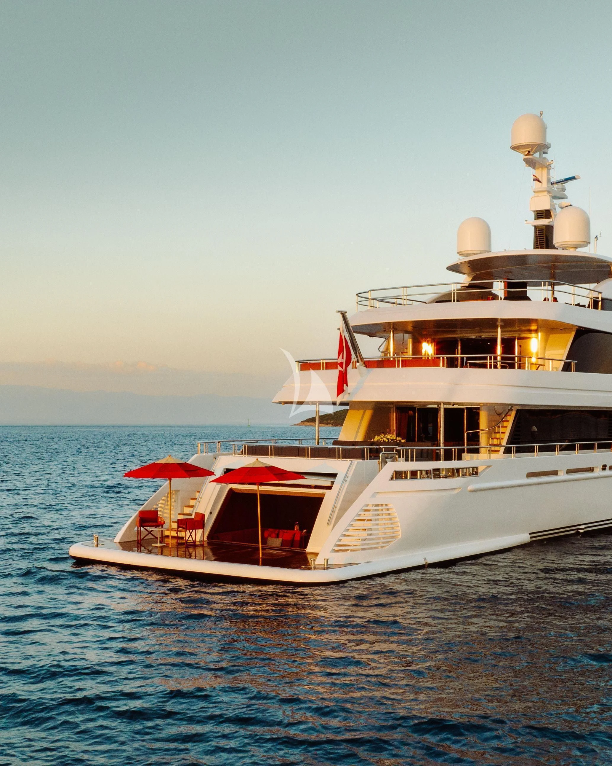 a boat on the water aboard TIREA Yacht for Sale