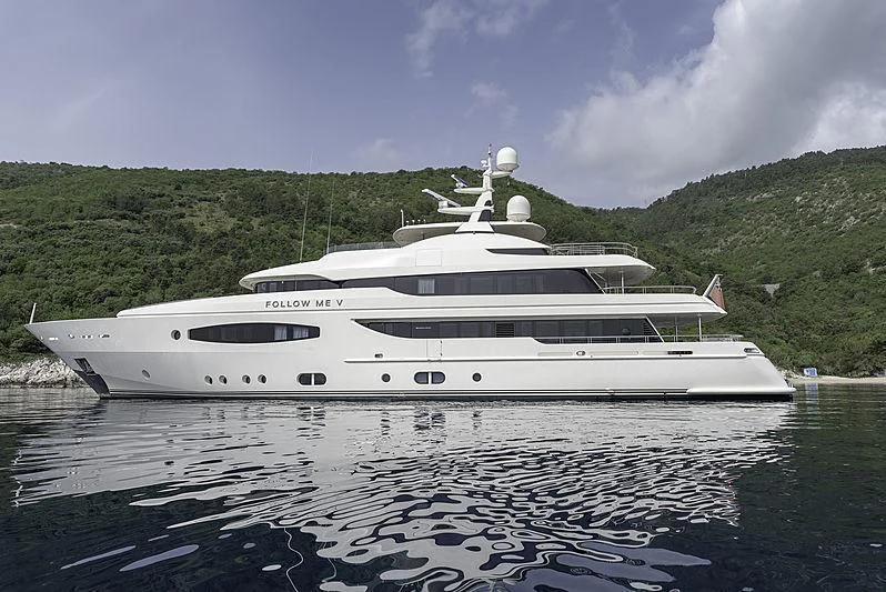 a yacht on the water aboard TIREA Yacht for Sale