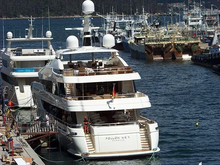 a large boat in the water aboard TIREA Yacht for Sale