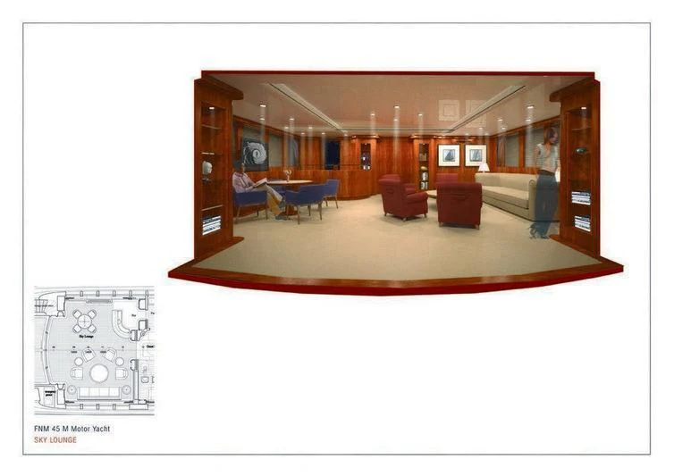 graphical user interface aboard TIREA Yacht for Sale