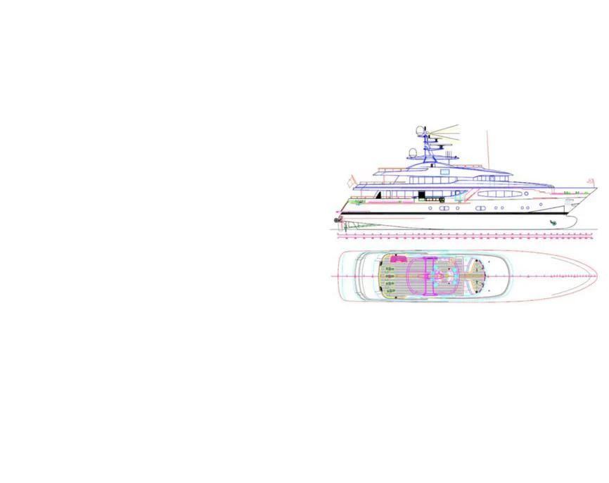diagram aboard TIREA Yacht for Sale