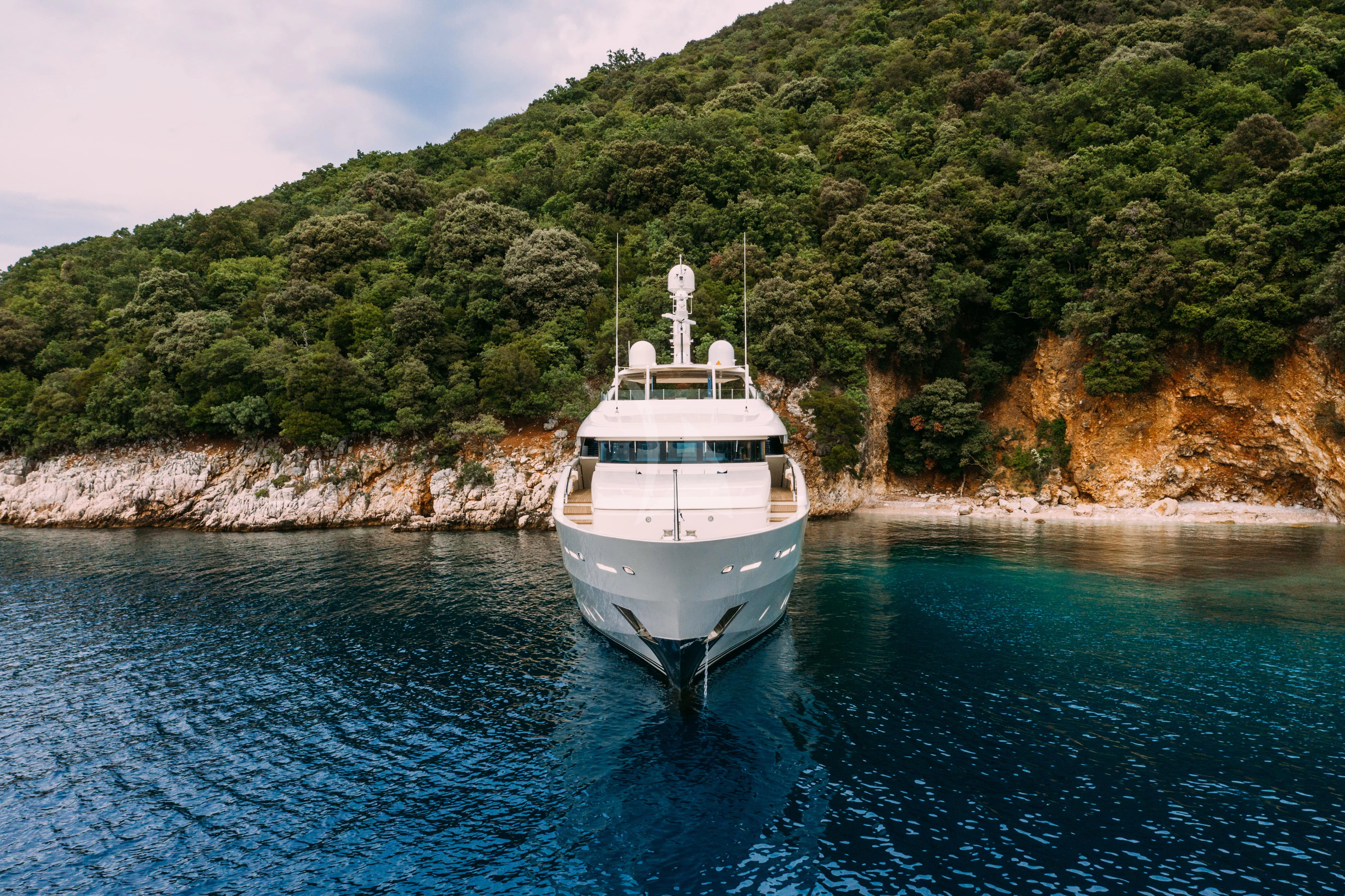 a boat on the water aboard TIREA Yacht for Sale