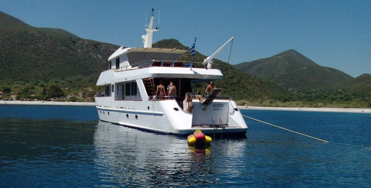 a boat on the water aboard K Yacht for Sale