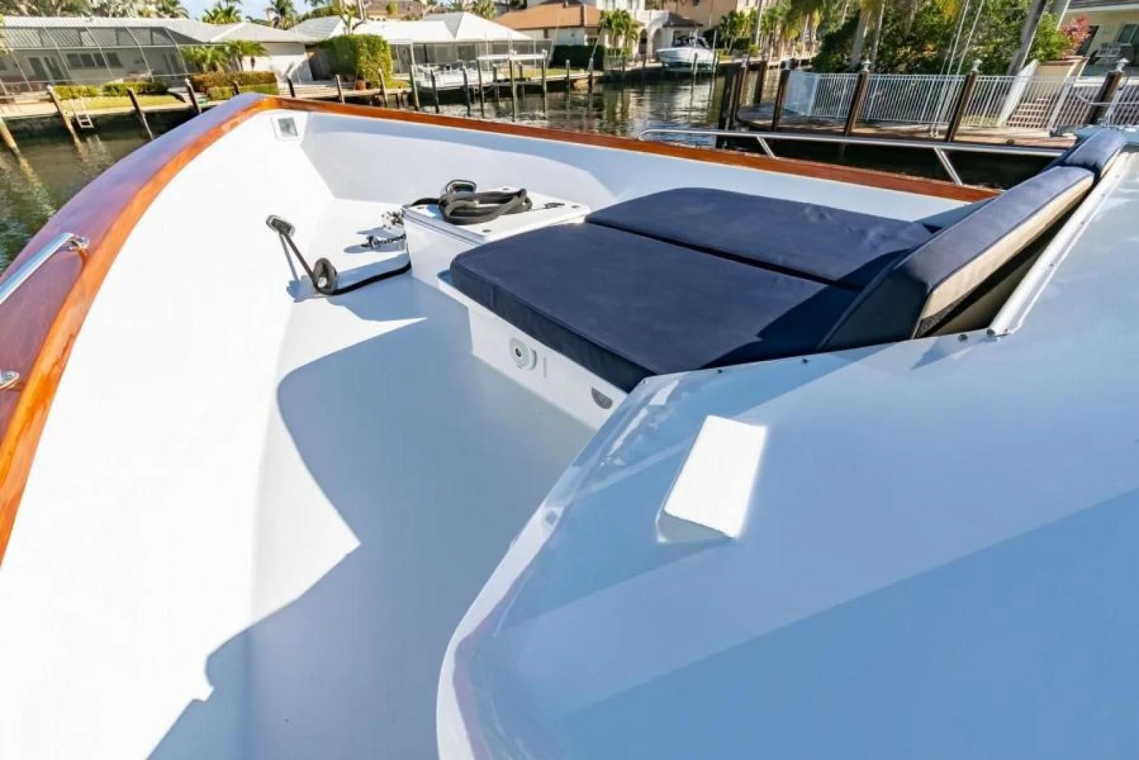 a close-up of a boat aboard K Yacht for Sale