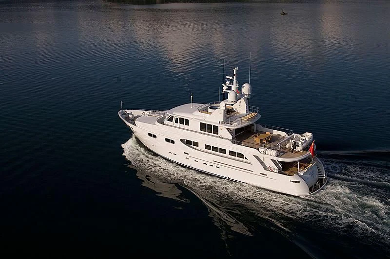 a ship on the water aboard PLEIADES II Yacht for Sale