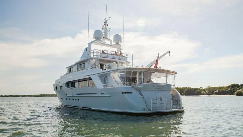 a boat on the water aboard PLEIADES II Yacht for Sale