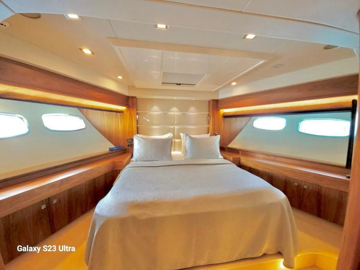 a bed in a cabin aboard FAMILY SPIRIT Yacht for Sale