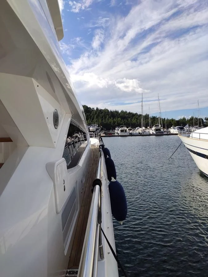 a boat is sailing in the water aboard FAMILY SPIRIT Yacht for Sale