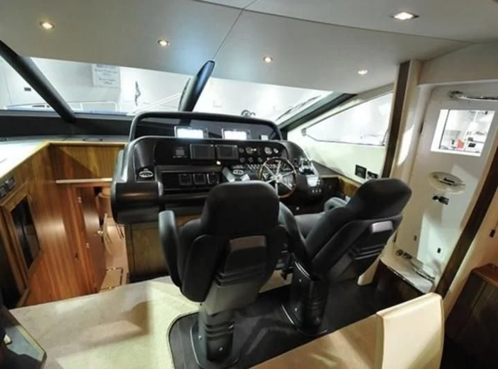 the inside of a car aboard FAMILY SPIRIT Yacht for Sale