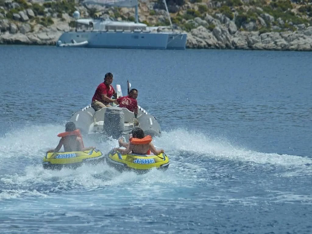 a group of people on a boat aboard KAPTAN MEHMET BUGRA Yacht for Sale