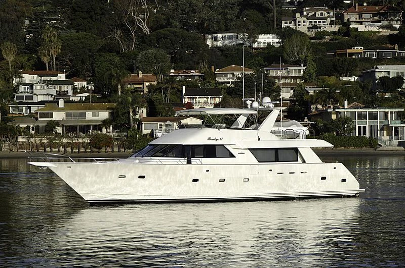 a boat on the water aboard MOONSHADOW Yacht for Sale