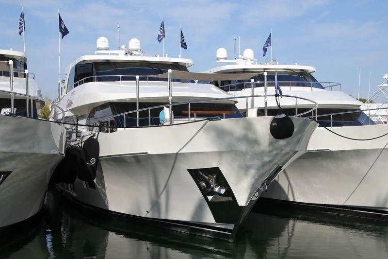 a boat on the water aboard OA Yacht for Sale