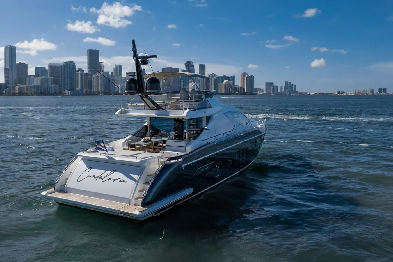 a boat in the water aboard CANDELARIA Yacht for Sale