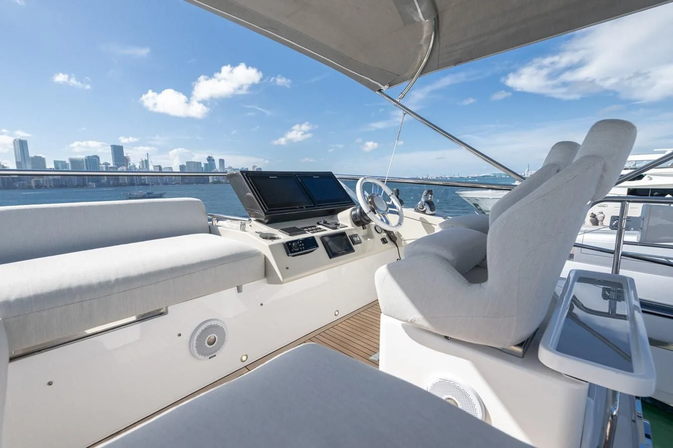 the interior of a boat aboard CANDELARIA Yacht for Sale