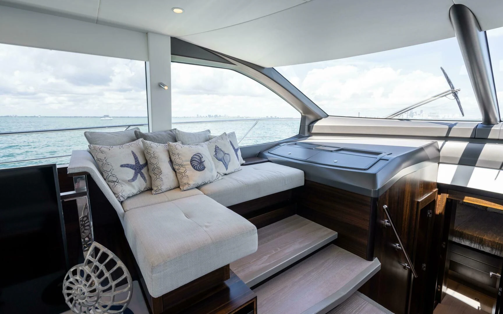 a boat with a large bed aboard 4-PLAY VII Yacht for Sale