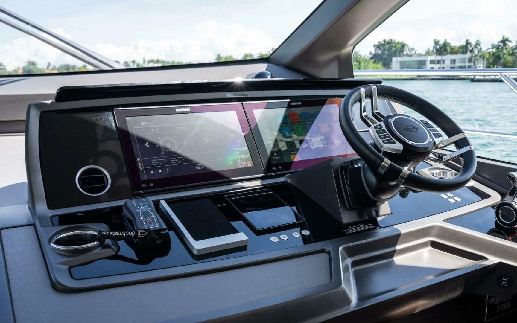 the inside of a car aboard 4-PLAY VII Yacht for Sale