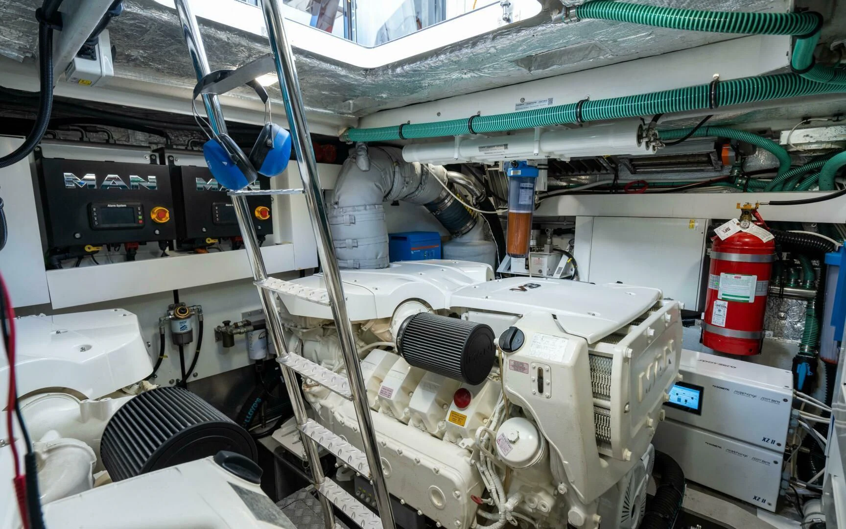 a close-up of a machine aboard 4-PLAY VII Yacht for Sale