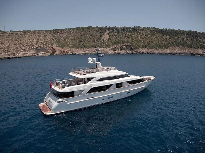 a boat in the water aboard THIRTY EIGHT Yacht for Sale