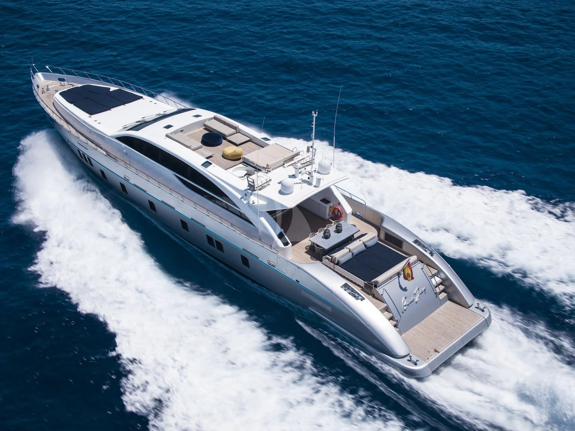 a ship on the water aboard EVA Yacht for Charter