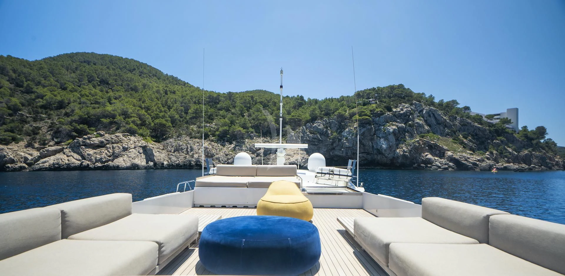 a boat on the water aboard EVA Yacht for Charter