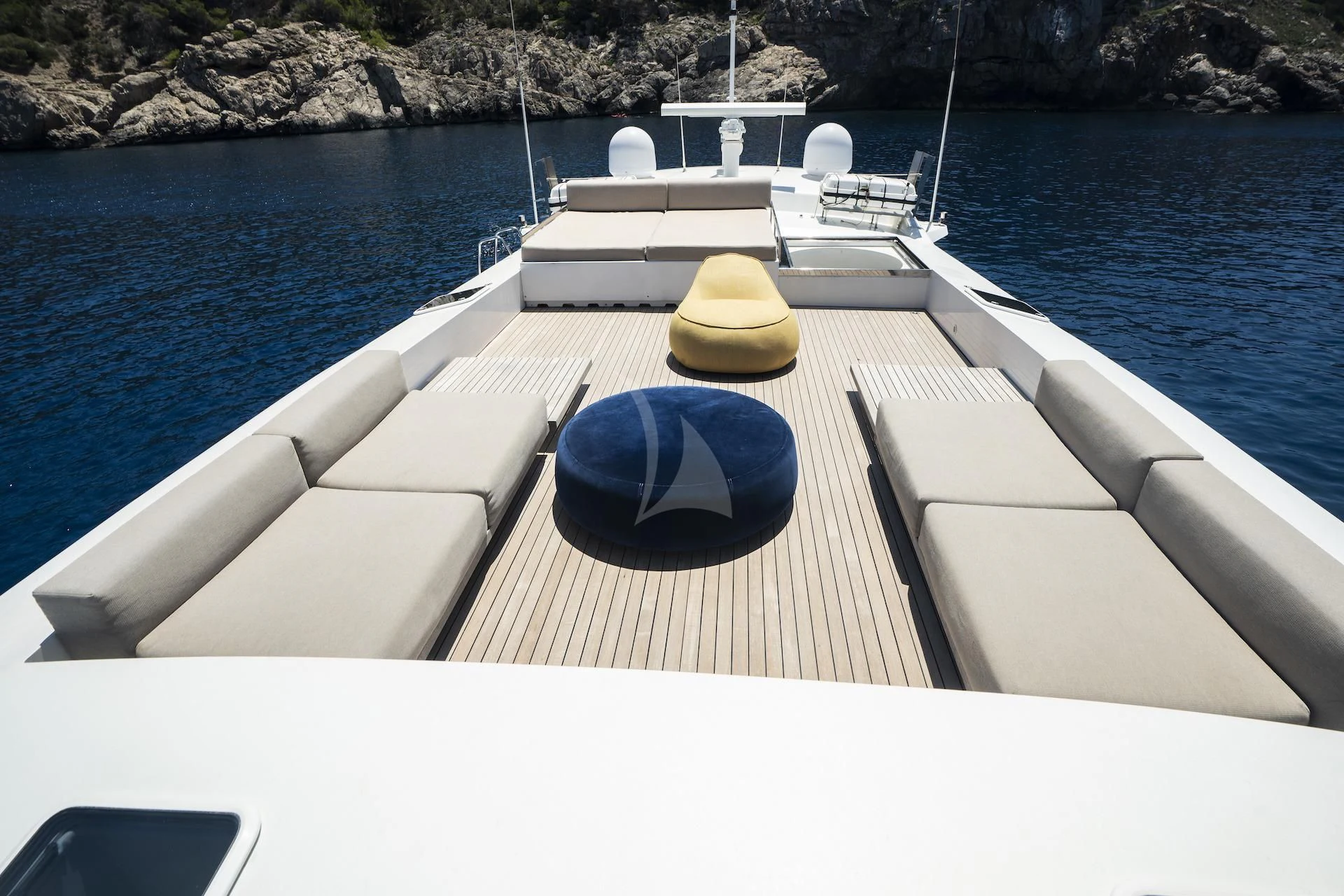 a boat on the water aboard EVA Yacht for Charter