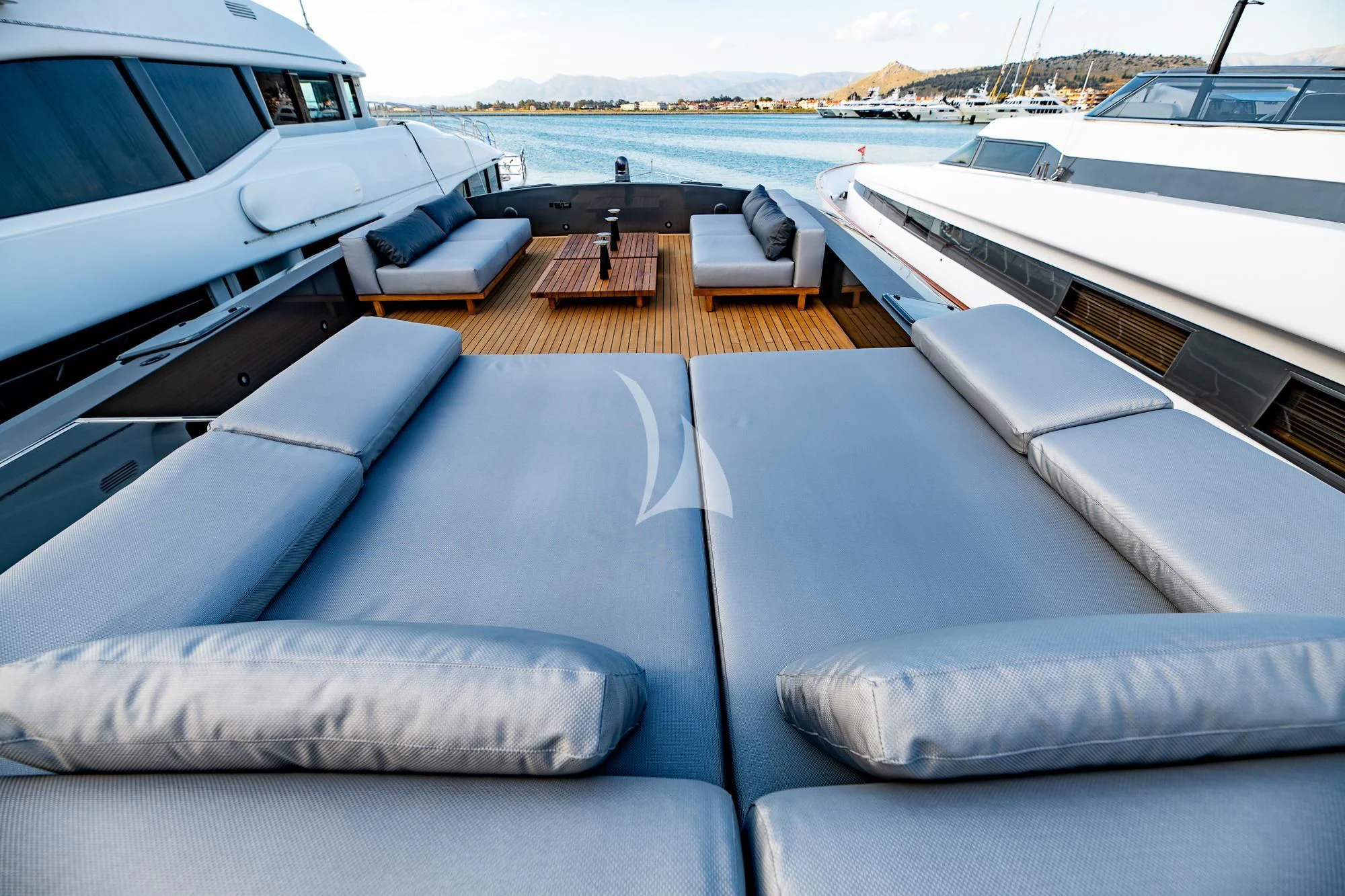 a boat on the water aboard EVA Yacht for Charter