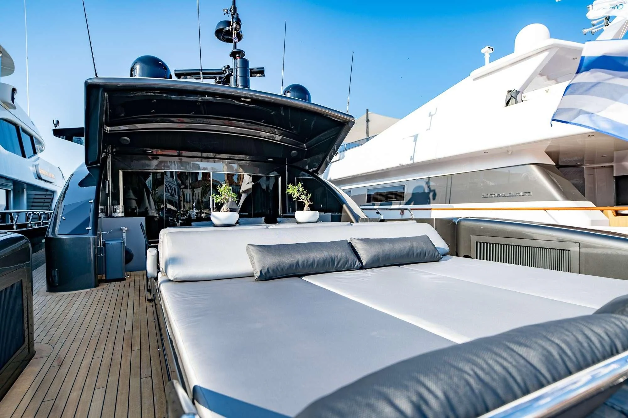a boat on the water aboard EVA Yacht for Charter