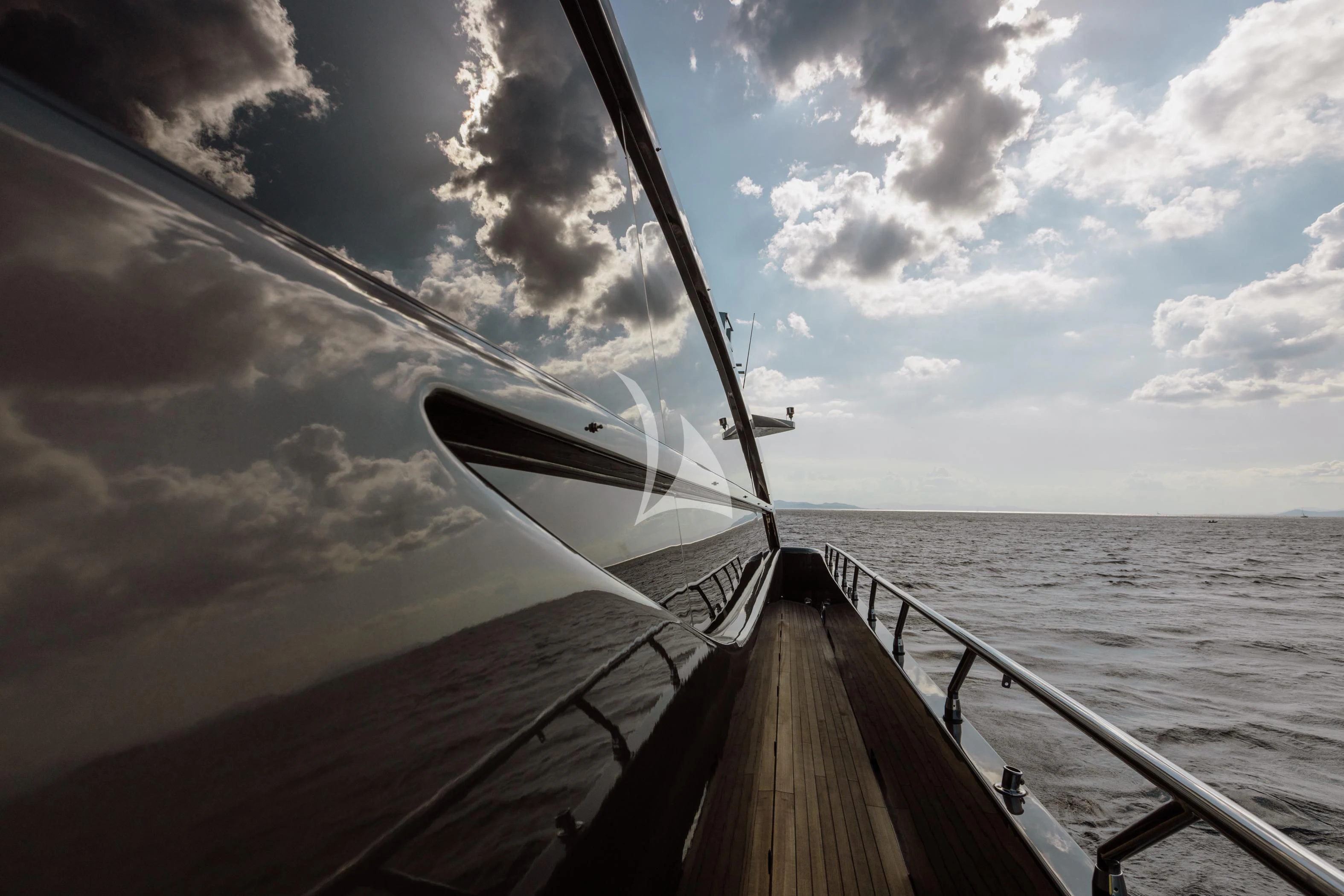 a boat on the water aboard EVA Yacht for Charter