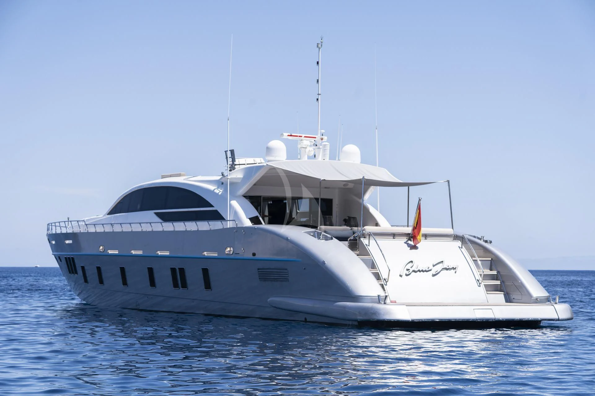 a boat on the water aboard EVA Yacht for Charter