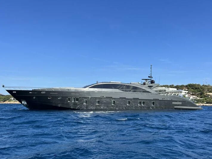 a large ship in the water aboard EVA Yacht for Charter