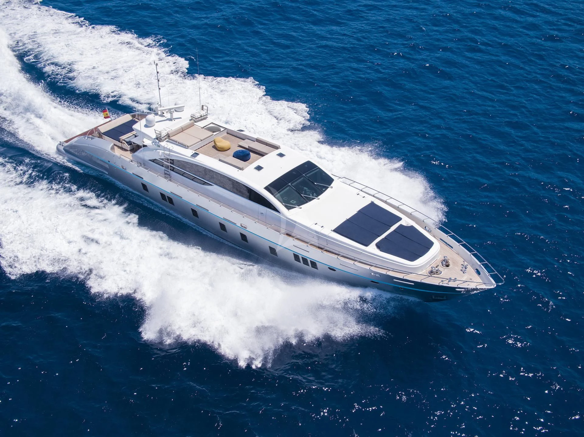 a ship on the water aboard EVA Yacht for Charter