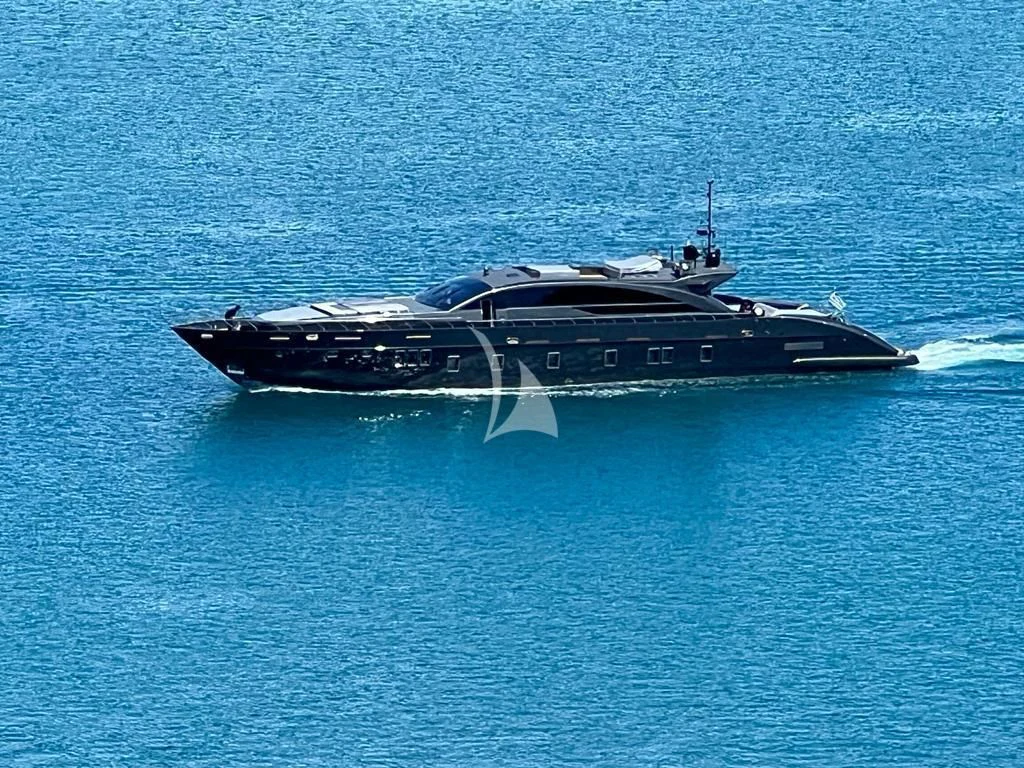 a military ship in the water aboard EVA Yacht for Charter