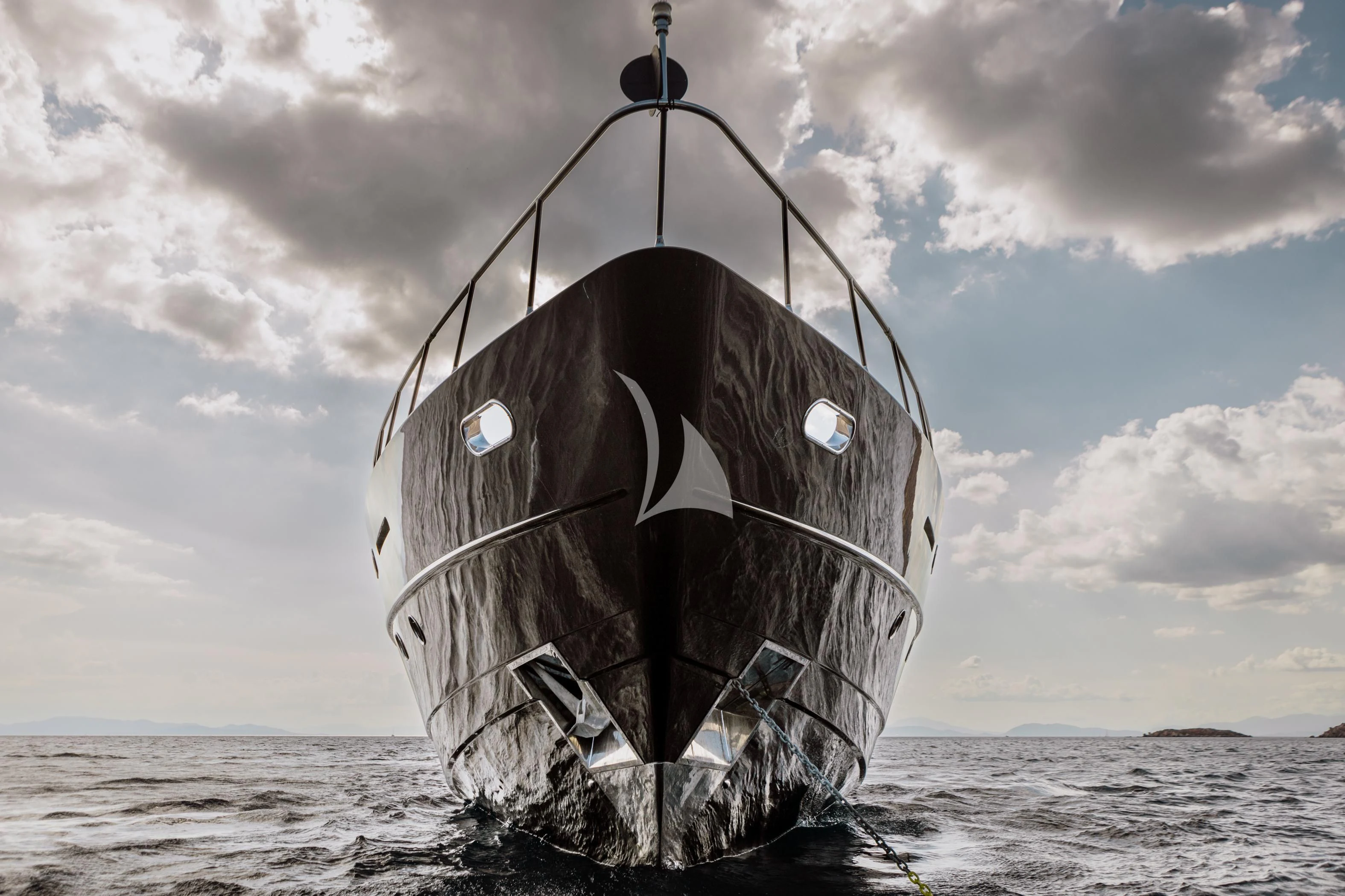 a ship in the water aboard EVA Yacht for Charter