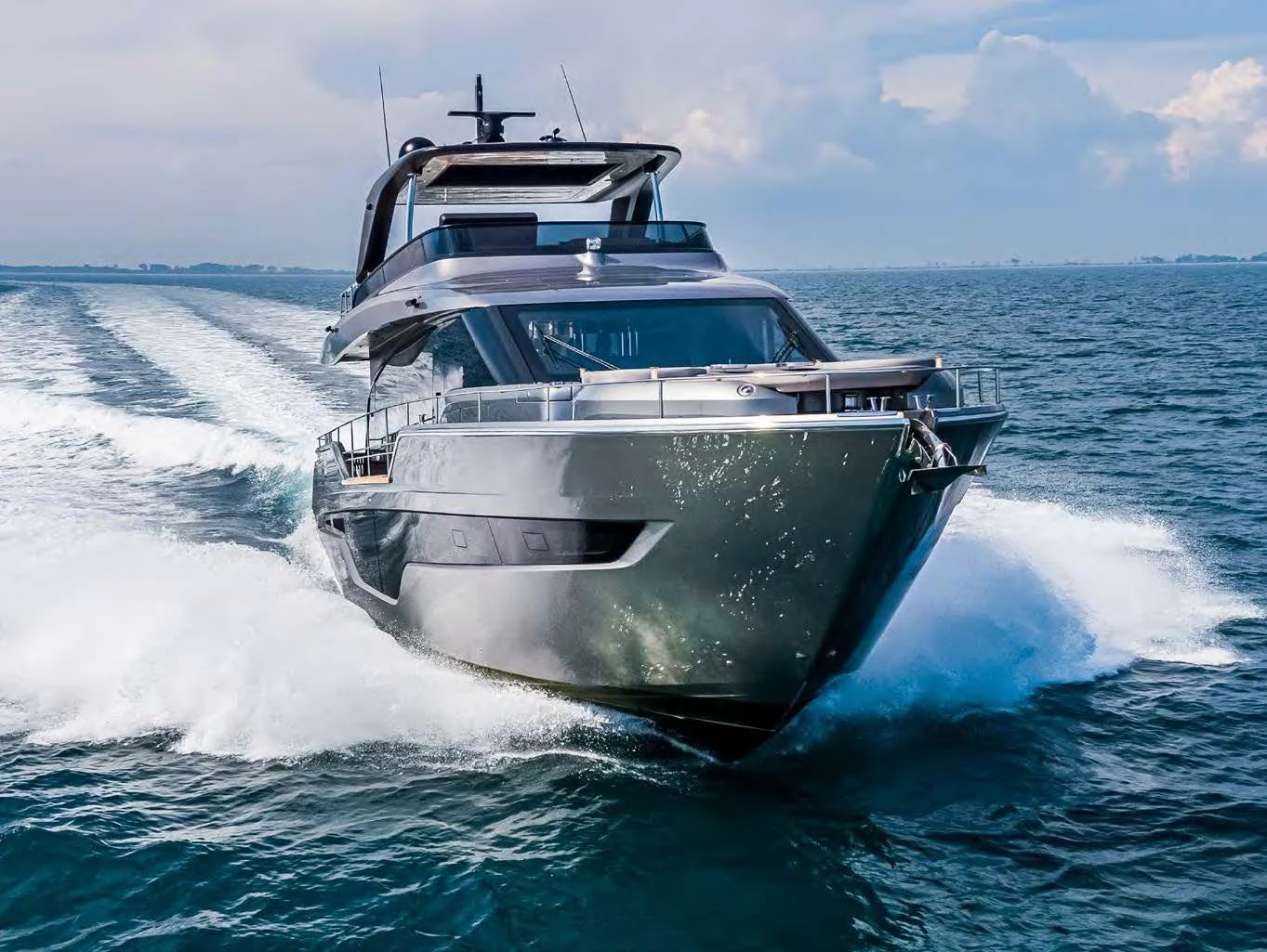 a boat on the water aboard SESSANTASETTE 67 Yacht for Sale