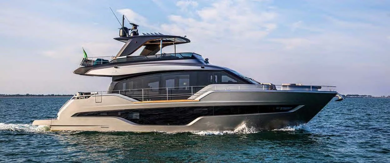 a boat on the water aboard SESSANTASETTE 67 Yacht for Sale