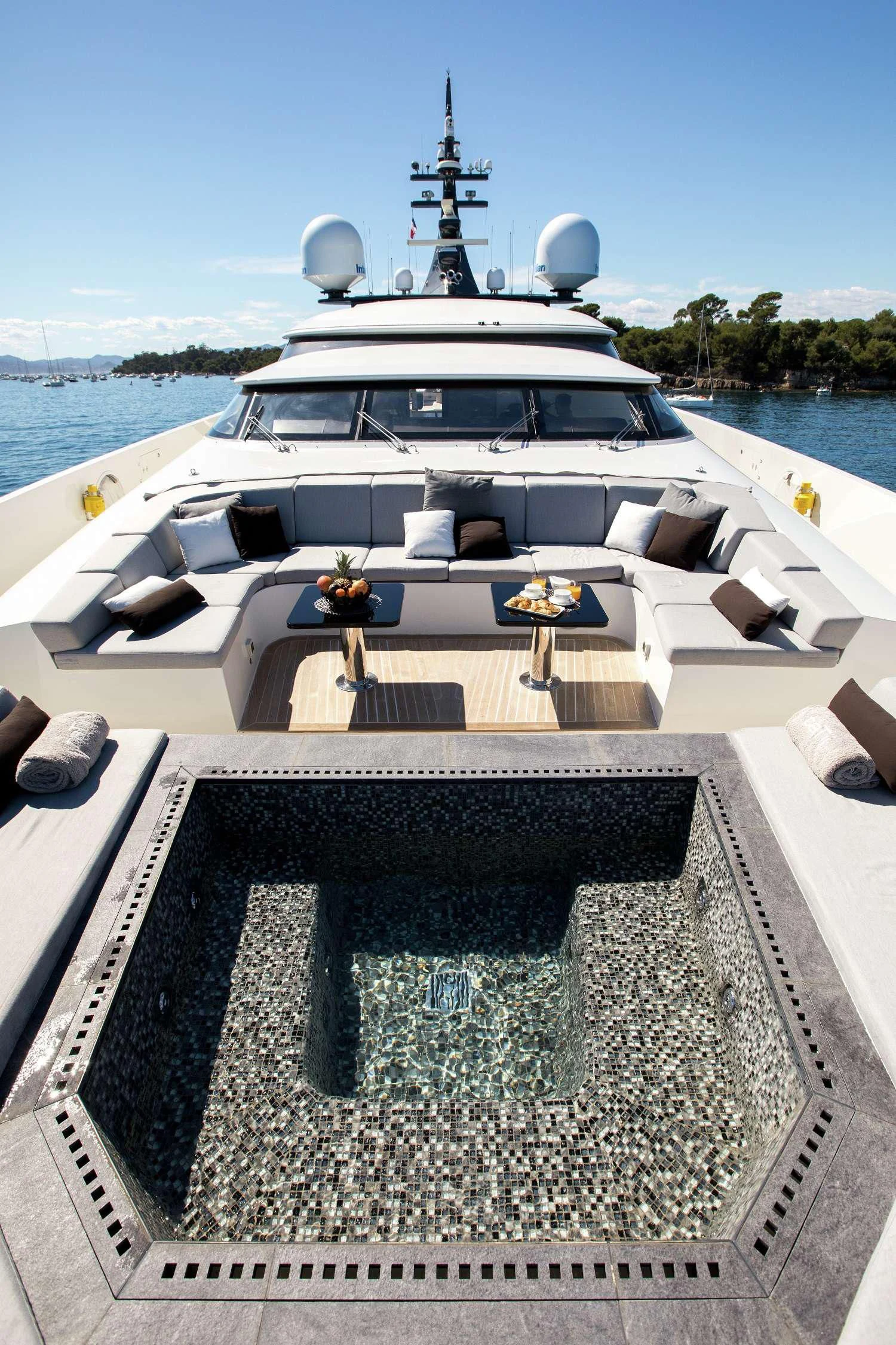 a boat on a dock aboard GEMS 2 Yacht for Sale