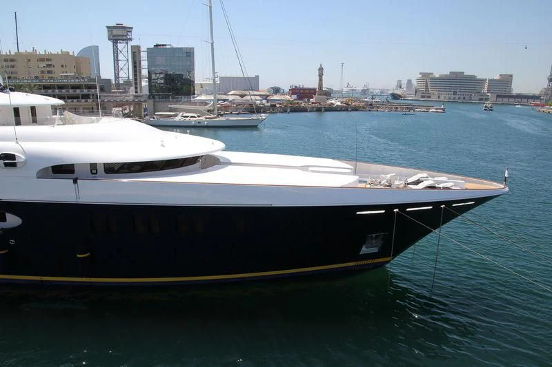 a boat in the water aboard TANUSHA Yacht for Sale