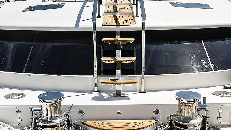 a record player on a record player aboard ABVIOS Yacht for Sale
