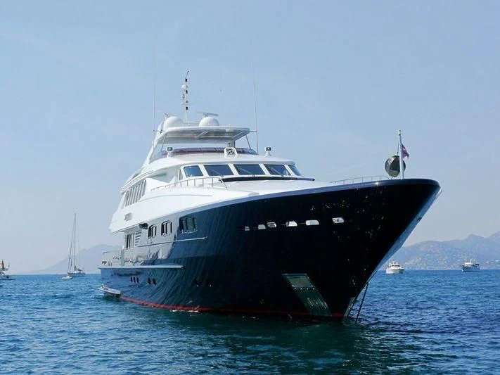 a large boat in the water aboard YOU & ME Yacht for Sale