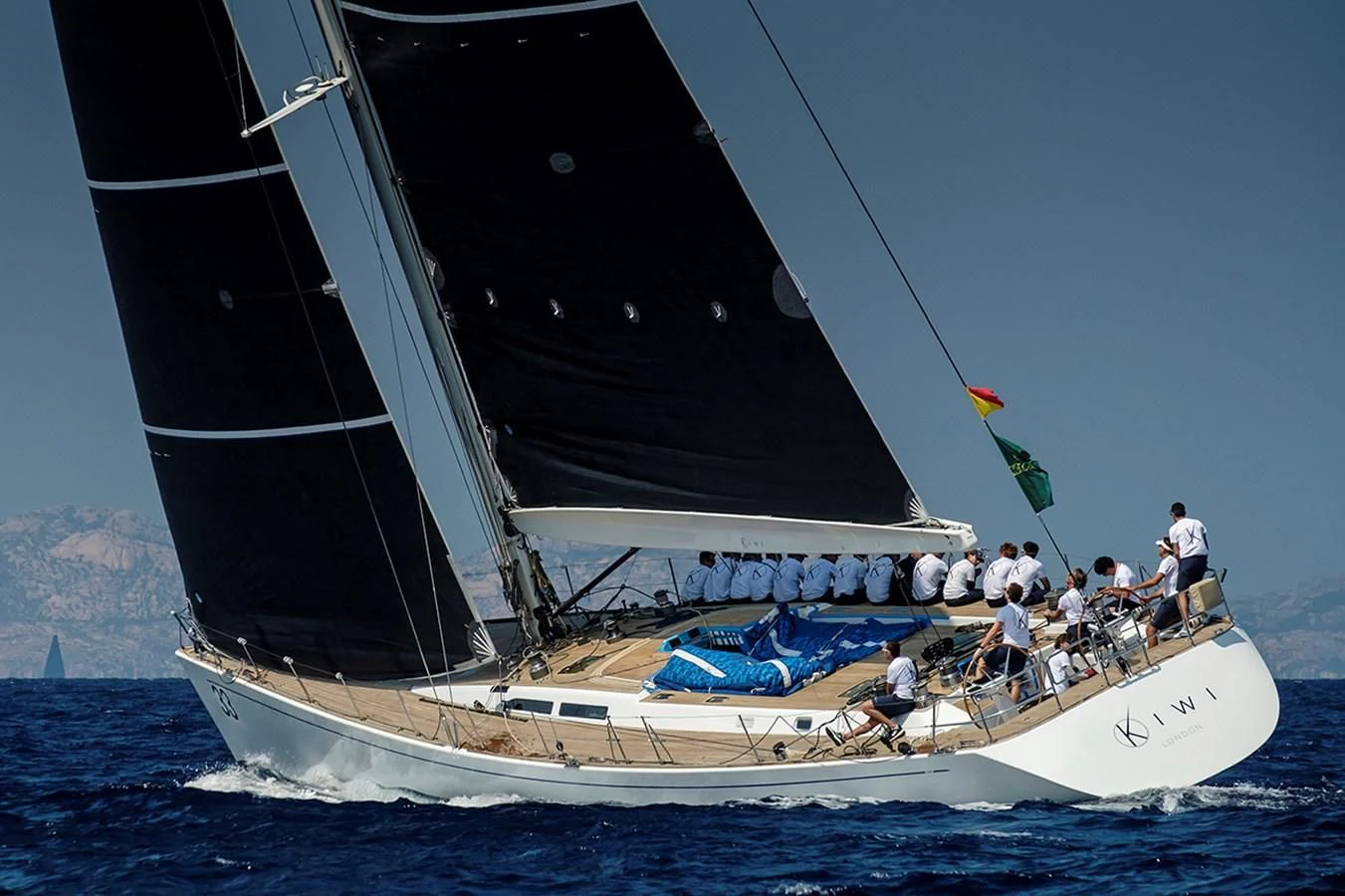 a group of people on a sailboat aboard KIWI Yacht for Sale