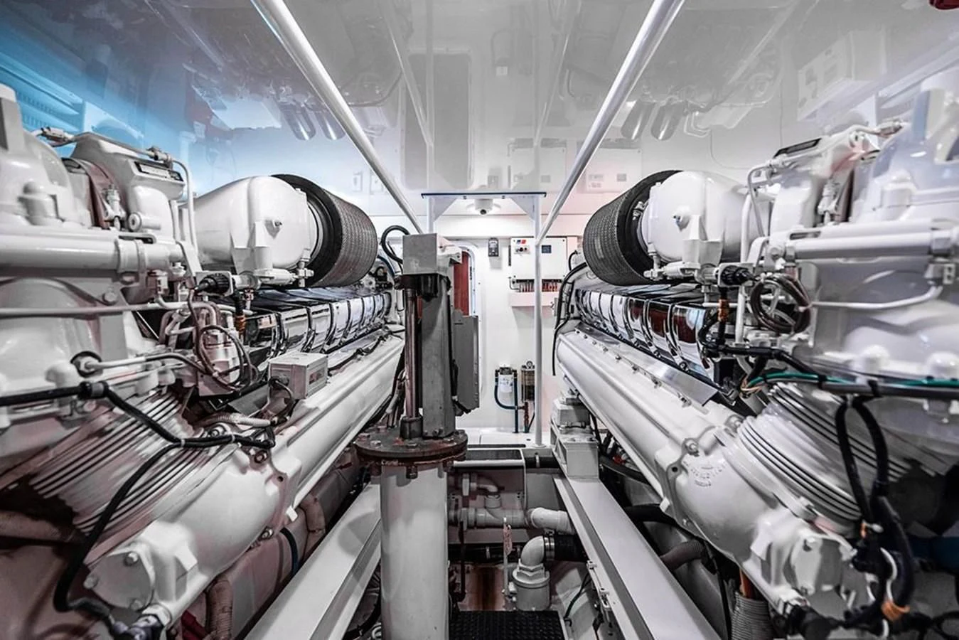 a close-up of a machine aboard KNOT RACING Yacht for Sale