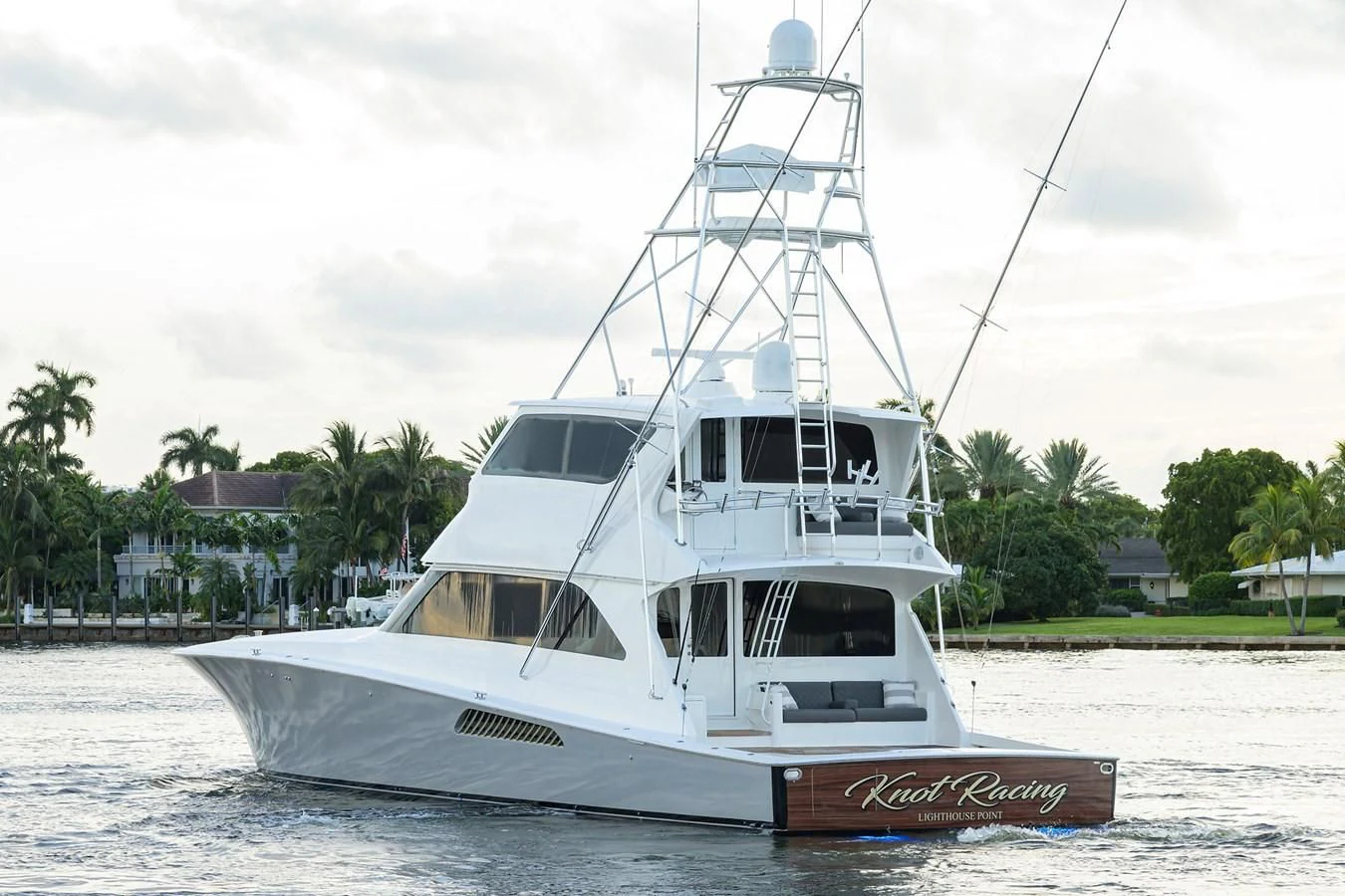 a boat on the water aboard KNOT RACING Yacht for Sale