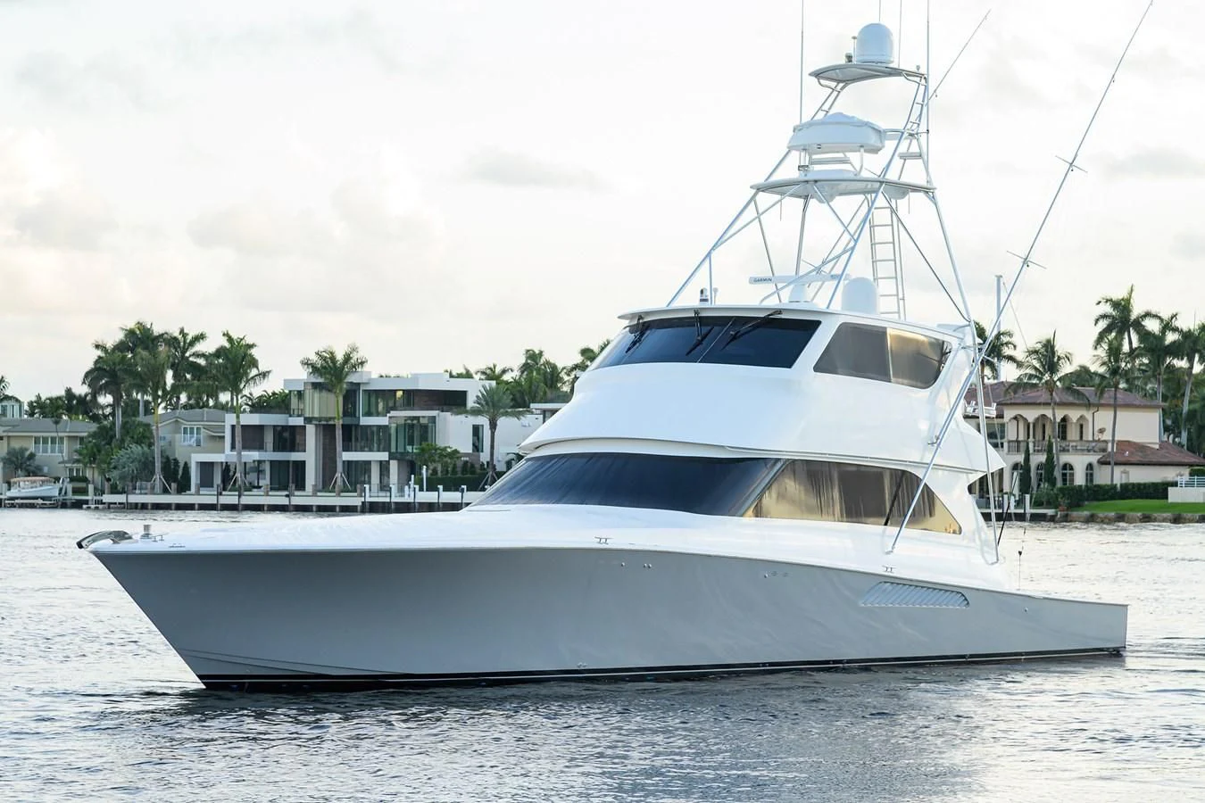 a white yacht on the water aboard KNOT RACING Yacht for Sale